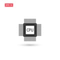Cpu icon vector design isolated 5 Royalty Free Stock Photo