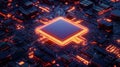 cpu looping processor socket Royalty Free Stock Photo