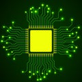 Cpu. Microprocessor. Microchip