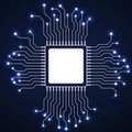 Cpu. Microprocessor. Microchip