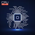 Cpu. Microprocessor. Microchip