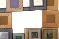 CPU microprocessors isolated Royalty Free Stock Photo