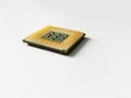 Cpu processor chip of computer isolated Royalty Free Stock Photo