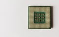 Cpu processor chip of computer isolated Royalty Free Stock Photo