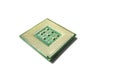 Cpu processor chip of computer isolated Royalty Free Stock Photo