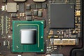 Cpu processor of an laptop Royalty Free Stock Photo