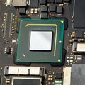 Cpu processor of an laptop Royalty Free Stock Photo