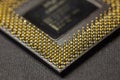 Cpu processor pins showing computing power and technology