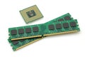 CPU and rams Royalty Free Stock Photo