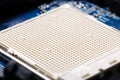 CPU Socket Closeup Royalty Free Stock Photo