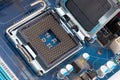 CPU socket Royalty Free Stock Photo