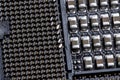 CPU socket pins Royalty Free Stock Photo