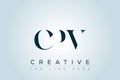 CPV abstract letter logo Royalty Free Stock Photo
