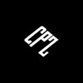 CPZ letter logo design on black background Royalty Free Stock Photo