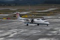 9A-CQC Croatia Airlines De Havilland Dash-8-400 plane in Zurich in Switzerland