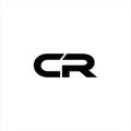 CR Unique abstract geometric logo design geometric logo design Royalty Free Stock Photo