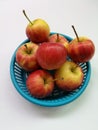 Crab apples in basket Royalty Free Stock Photo