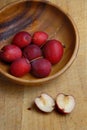 Crab apples in bowl Royalty Free Stock Photo