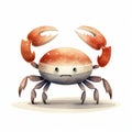 Crab Art By Jon Klassen: A Full-body Perspective On A White Background