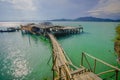 Crab bank  for conserved blue swimming crab , Koh Teab, Chumphon, Thailand Royalty Free Stock Photo