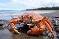 Crab on the beach in Lapland, Finland, Europe