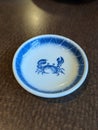 Crab bowl ceramic Royalty Free Stock Photo
