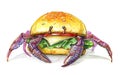 Crab burger with cheese