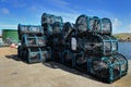 Crab cages Royalty Free Stock Photo