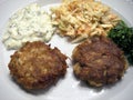 Crab Cake Dinner Royalty Free Stock Photo