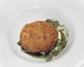 Crab Cake with marinated vegetables