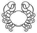 Crab Cancer Horoscope Zodiac Sign Royalty Free Stock Photo