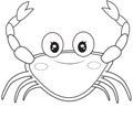 Crab coloring page