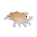 Crab 3D Rendering Illustration Royalty Free Stock Photo