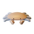 Crab 3D Rendering Illustration Royalty Free Stock Photo