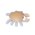 Crab 3D Rendering Illustration Royalty Free Stock Photo