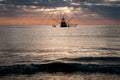 Crab fishing at the North Sea Royalty Free Stock Photo