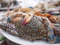 Raw crab