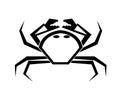 Crab logo for food and taste vector design