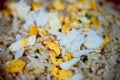 Crab meat fried rice at Thai street food market Royalty Free Stock Photo