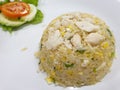 Crab meat fried rice at Thai street food market Royalty Free Stock Photo