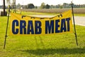 Crab Meat Sign
