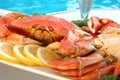 Crab by Pool Royalty Free Stock Photo