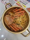 Crab ramen in Sokcho for dinner at the fish market Royalty Free Stock Photo
