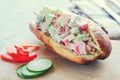 Crab salad sandwich Royalty Free Stock Photo