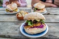 Crab sandwiches in Instow, Devon, England Royalty Free Stock Photo