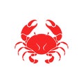 Crab. Sea life. Vector illustration Royalty Free Stock Photo