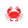 Crab. Sea life. Vector illustration Royalty Free Stock Photo