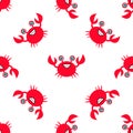 Crab seafood seamless