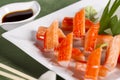 Crab stick dish Royalty Free Stock Photo