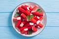Crab sticks from fish protein
